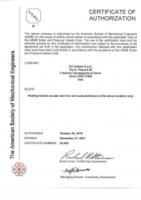 Certificate of Authorization